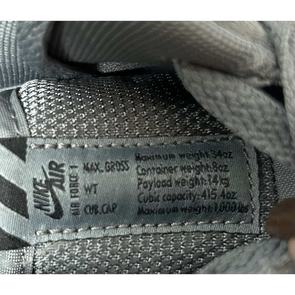 Men's Nike Air Force 1 Low 07 LV8 Grey Suede Shoes Reflective Swoosh Size 9.5 - Picture 8 of 12